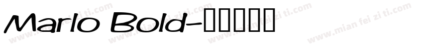 Marlo Bold字体转换